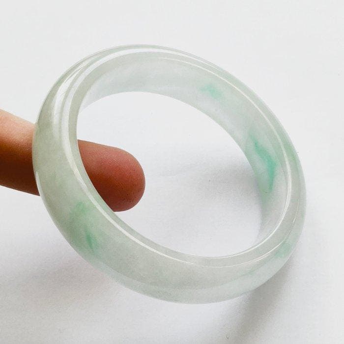 Oud-Birmaans harde steen (jade?) Bangle - 78 mm, Antiek en Kunst, Antiek | Overige Antiek