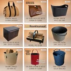 Mooie houtmand haardhout bak voordelig, Verzenden, Nieuw