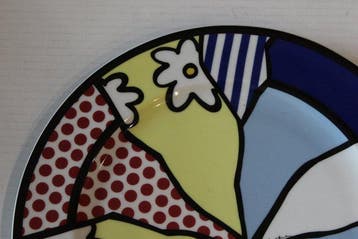 Rosenthal - Roy Lichtenstein - Plat - Porcelaine -