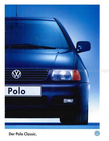 1998 VOLKSWAGEN POLO CLASSIC BROCHURE DUITS, Ophalen of Verzenden