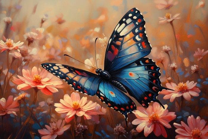 CoCo - Sapphire Wings - XXL, Antiek en Kunst, Kunst | Designobjecten