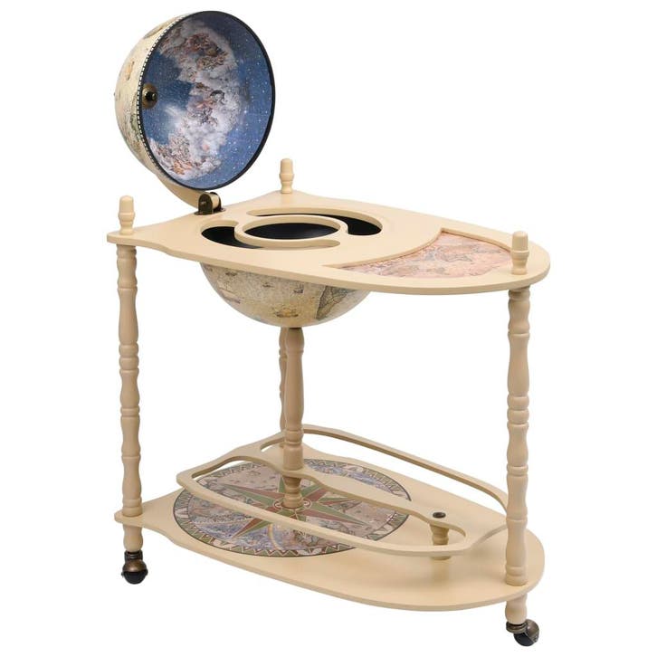 vidaXL Globebar vrijstaand eucalyptushout groen, Maison & Meubles, Accessoires pour la Maison | Porte-bouteilles, Envoi