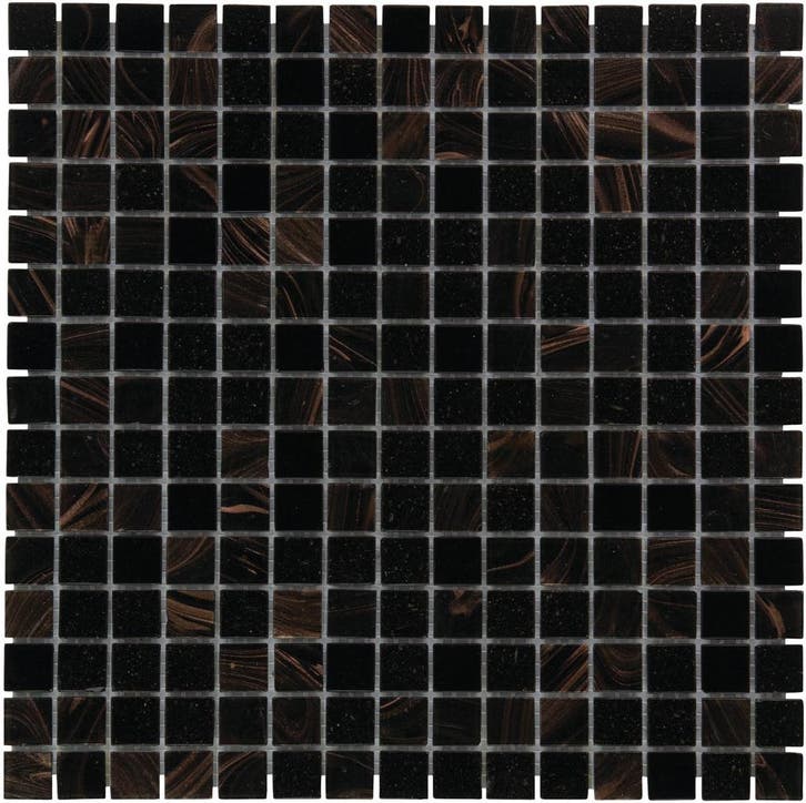 Wand & Vloer Mozaïek Tegels Factory Glas Zwart Goud - Mat.., Doe-het-zelf en Bouw, Tegels, 20 tot 40 cm, 20 tot 40 cm, 10 m² of meer