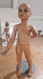 Mannequin - Vintage kinder paspop etalagepop mannequin, 60e
