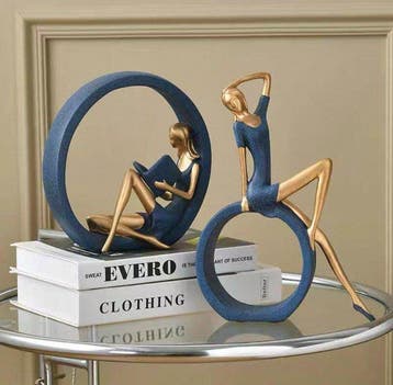 sculptuur, Alone - 30 cm - Hars