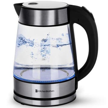 2dekans | KitchenBrothers Waterkoker - 1.7L - Glas - BPA, Ophalen of Verzenden