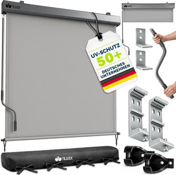 Klemluifel - Balkon luifel - Verticale luifel - 180x250 cm -, Verzenden, Nieuw
