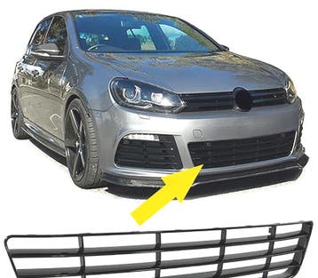 CALANDRE PARE CHOCS VOLKSWAGEN VW GOLF 6 08-12 R20 NOIR BRIL, Verzenden