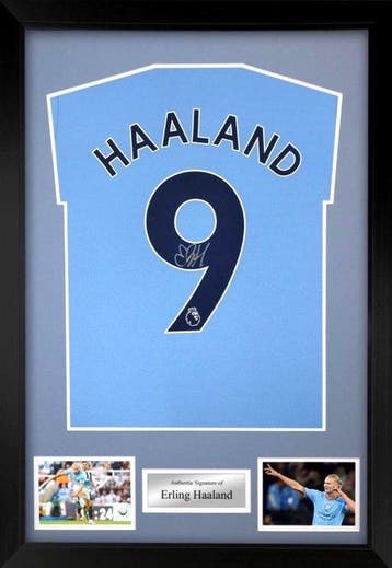 Manchester City - Signed by Erling Haaland - Maillot de