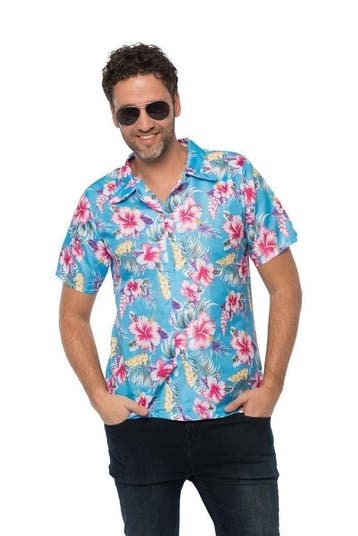 Hawai Shirt Blauw, Verzenden, Nieuw