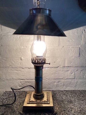 Tafellamp - Lampe Orient Express - Messing - Ontwerp uit de