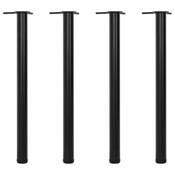vidaXL Tafelpoten in hoogte verstelbaar zwart 870 mm 4 st, Verzenden, Nieuw