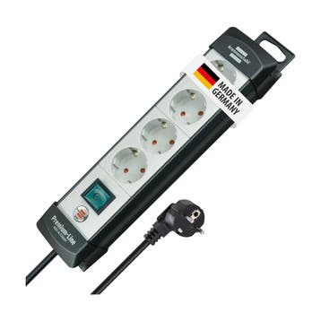 Brennenstuhl Premium-Line stekkerdoos, 4-voudig, met scha..., Ophalen of Verzenden, Nieuw
