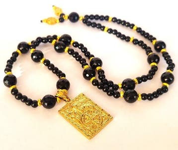 Spinel & Obsidiaan - Sint-Benedictusmedaille - Geestelijke