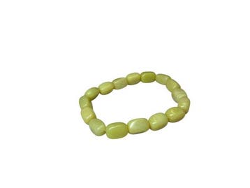 Veiling - Elegante Lichtgroene Edelsteen Armband