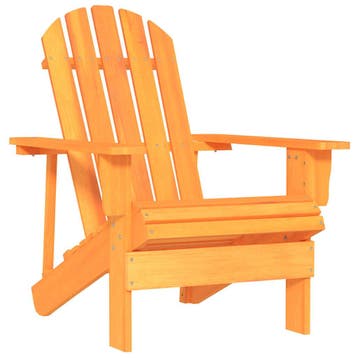 vidaXL Tuinstoel Adirondack massief vurenhout oranje, Verzenden, Nieuw