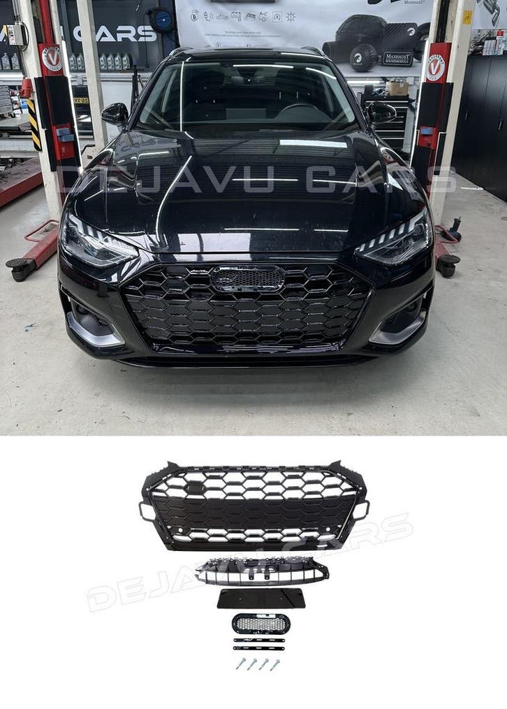 RS4 Look Front Grill voor Audi A4 B9.5 Facelift / S line S4, Auto diversen, Tuning en Styling, Ophalen of Verzenden