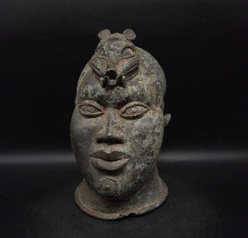 Tête de commemorative - Sculpture - yoruba/ beni edo - Bénin, Antiek en Kunst, Kunst | Niet-Westerse kunst