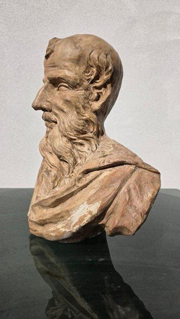 Beeld, busto - 50 cm - Gips, Antiek en Kunst