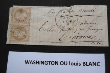 Frankrijk 1870 - ballon monté : Washington of Louis Blanc