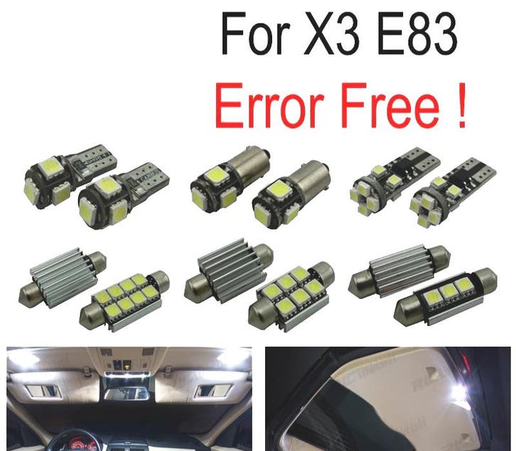 Kit 14 Ampoules Led Intérieur Pour Bmw X3 E83 04-10, Auto-onderdelen, Verlichting, Verzenden