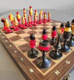 Schaakspel - Matrioska russi anni ’70 originali – set, Antiek en Kunst, Curiosa en Brocante