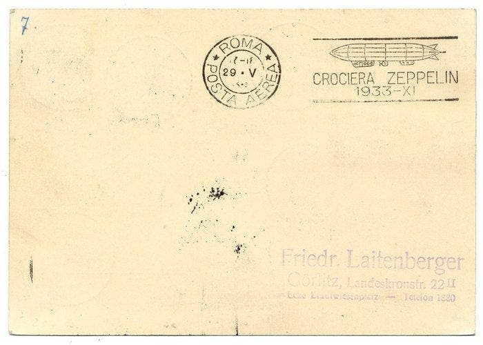 Duitse Rijk 1933 - Duitsland : Zeppelin LZ 127 - 1933, Postzegels en Munten, Postzegels | Europa | Duitsland