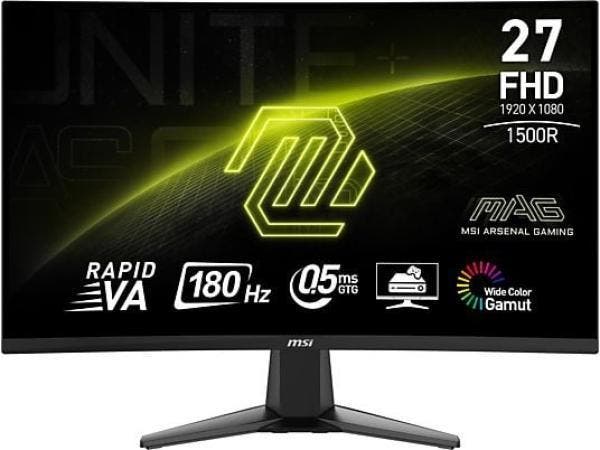Veiling - MSI MAG 27C6F - FHD Curved Gaming Monitor - 180Hz, Computers en Software, Monitoren