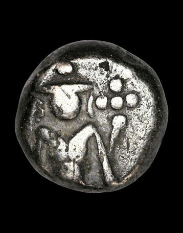 Brits India. Double Fanam Silver (1.72 gr) Madras Presidency