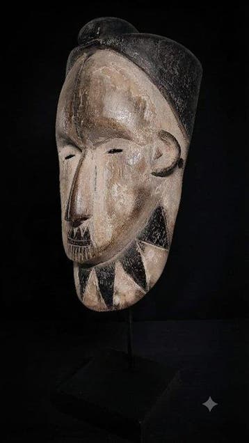 Prachtig masker Fang - ngontang - Giftand - Gabon (Zonder
