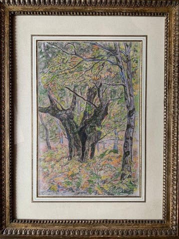 Paul Élie Ranson (1862-1909) - Sous-bois aux fougères /, Antiek en Kunst, Kunst | Schilderijen | Klassiek