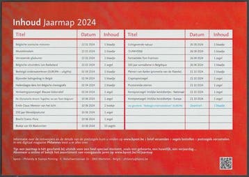 Belgique 2024 - Le classeur annuel complet tel quoffert par, Timbres & Monnaies