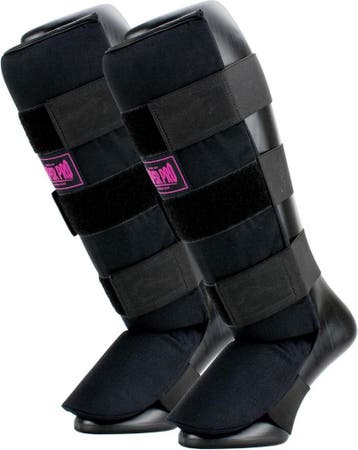 Super Pro Combat Gear Scheenbeschermer Savior Zwart/Roze, Verzenden