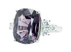 Ring - 14 karaat Witgoud, Purple (Burma, No Heat) - 10.85ct., Nieuw
