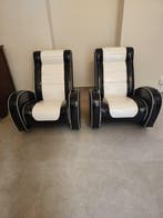 Fauteuil - Cuir synthétique - Une paire de fauteuils, Antiek en Kunst