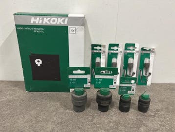 Veiling - Hikoki toebehoren diverse set 9-delig, Bricolage & Construction