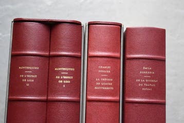 Montesquieu / Durkheim / Fourier / - 3 opere stampate dalle