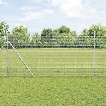 vidaXL gelast draadhek met grondbevestiging 50 x 1,2 m, Verzenden