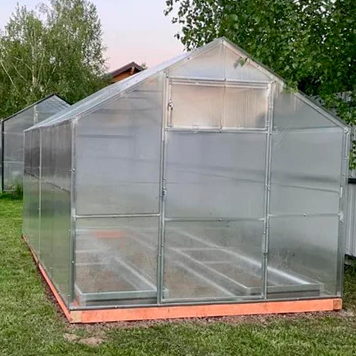 Tuinkas,serre,greenhouse met polycarbonaat 2,85m*6*2,1-b*d*h, Tuin en Terras, Bergingen en Tuinkasten, Overige typen, Nieuw, Metaal