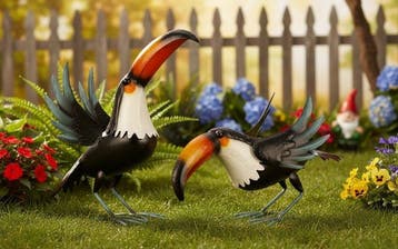 Toucans - Beeldje (2) - Staal