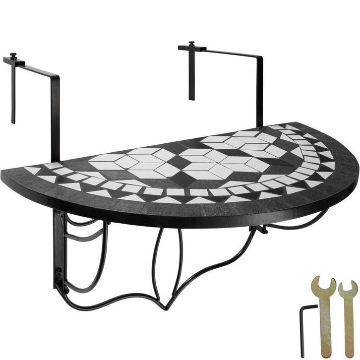 tectake Balkontafel om op te hangen met mozaïekpatroon inkla, Jardin & Terrasse, Jardin & Terrasse Autre, Envoi
