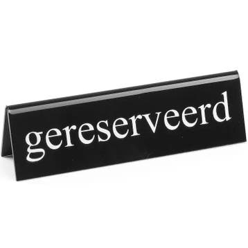 Tafelbordje | Kunststof | Gereserveerd | 2-zijdig |, Verzenden, Nieuw in verpakking