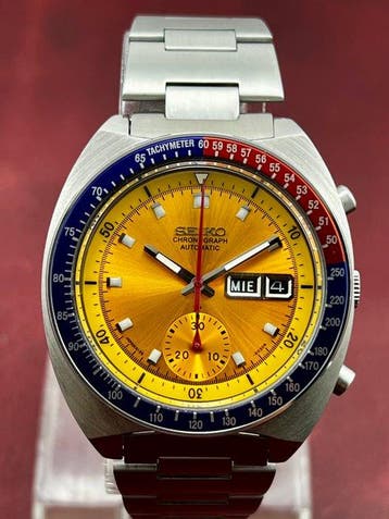 Seiko - Seiko Pogue (yellow dial) - Zonder minimumprijs -