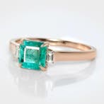 Sans prix de réserve - Bague - 14 carats Or rose, IGI 1,12
