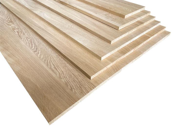 Panelen - massief eiken - +150 maten - GIGA voorraad, Bricolage & Construction, Bois & Planches, Enlèvement ou Envoi