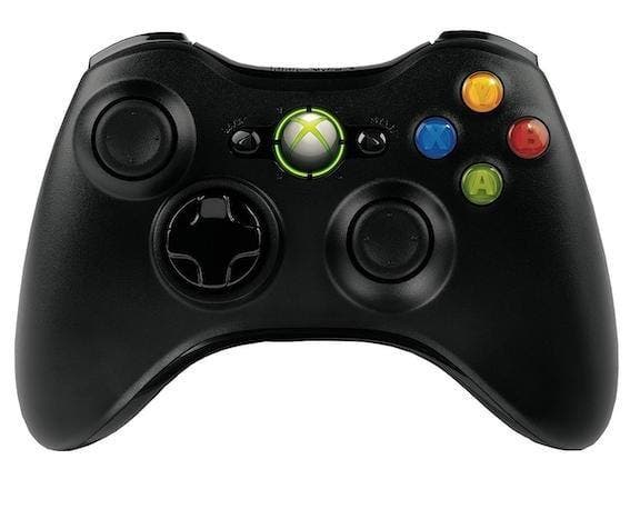 Microsoft Xbox 360 Controller Wireless Zwart, Games en Spelcomputers, Spelcomputers | Xbox 360, Zo goed als nieuw, Ophalen of Verzenden