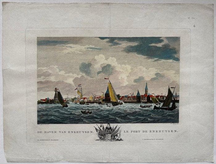 Nederland - Enkhuizen; E. Maaskamp - De Haven van Enkhuysen, Boeken, Atlassen en Landkaarten