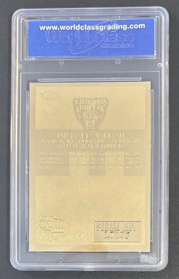 1996/97 Fleer 23KT Gold Michael Jordan 1986 Rookie - Feel, Nieuw