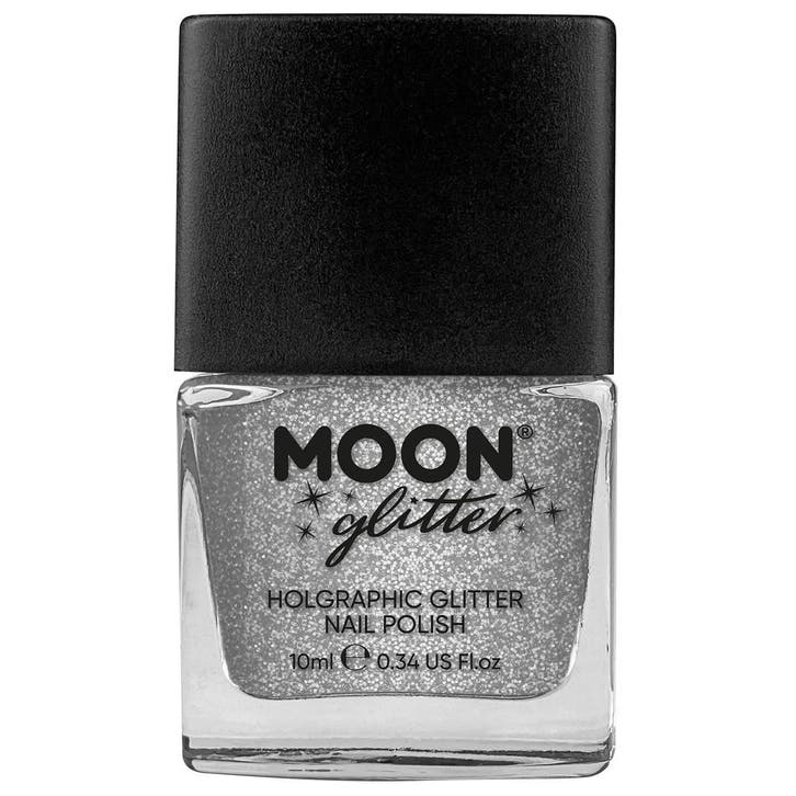 Moon Glitter Holographic Nail Polish Silver 14ml, Hobby & Loisirs créatifs, Articles de fête, Envoi