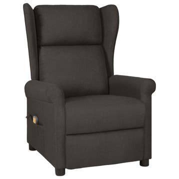 vidaXL Massagestoel stof taupe, Verzenden